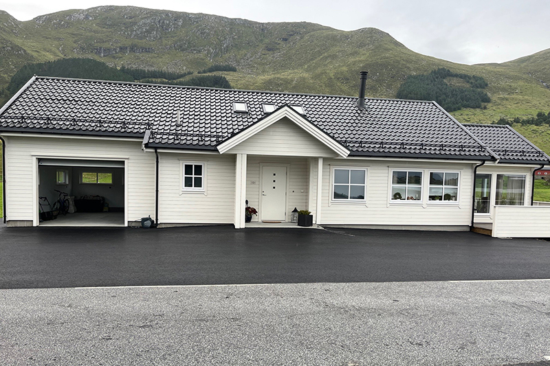 Nybygg, enebolig, prosjektering i værhardt klima